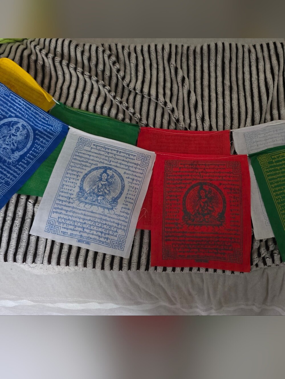 Tibetan Multi-Color Prayer Flag Banner